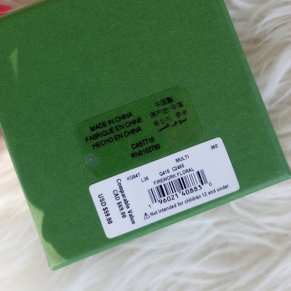 Kate Spade Cubic Zirconia Firework Floral Earrings - Picture 9 of 9